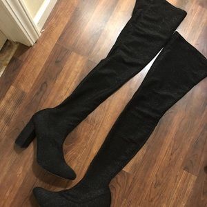 Zara sock over the knee boots